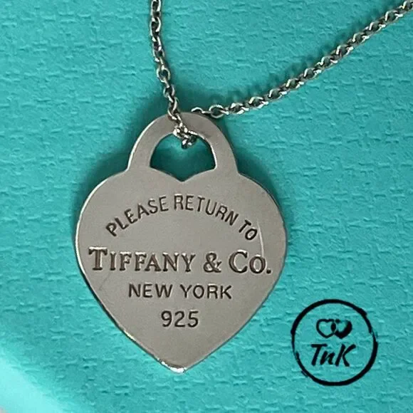Tiffany & Co. Sterling Silver Small “Return To Tiffany” Heart Charm Tag Pendant - Picture 9 of 16
